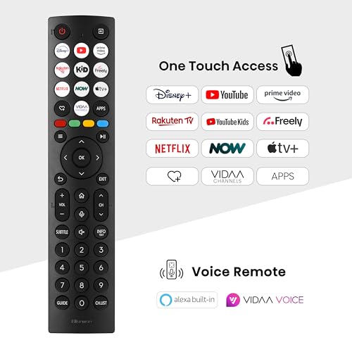 Hisense 43" 43A6QTUK 4K Ultra HD Smart TV AI TV - 4K UHD, Hi-View AI Engine, Precision Colour, AI Smooth Motion, Sports Mode with Freely, Disney +, YouTube, Netflix