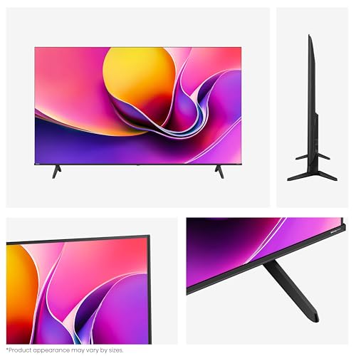 Hisense 43" 43A6QTUK 4K Ultra HD Smart TV AI TV - 4K UHD, Hi-View AI Engine, Precision Colour, AI Smooth Motion, Sports Mode with Freely, Disney +, YouTube, Netflix