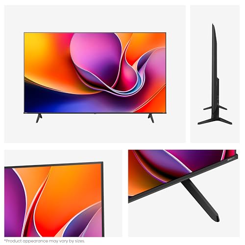 Hisense 43" 43A6QTUK 4K Ultra HD Smart TV AI TV - 4K UHD, Hi-View AI Engine, Precision Colour, AI Smooth Motion, Sports Mode with Freely, Disney +, YouTube, Netflix