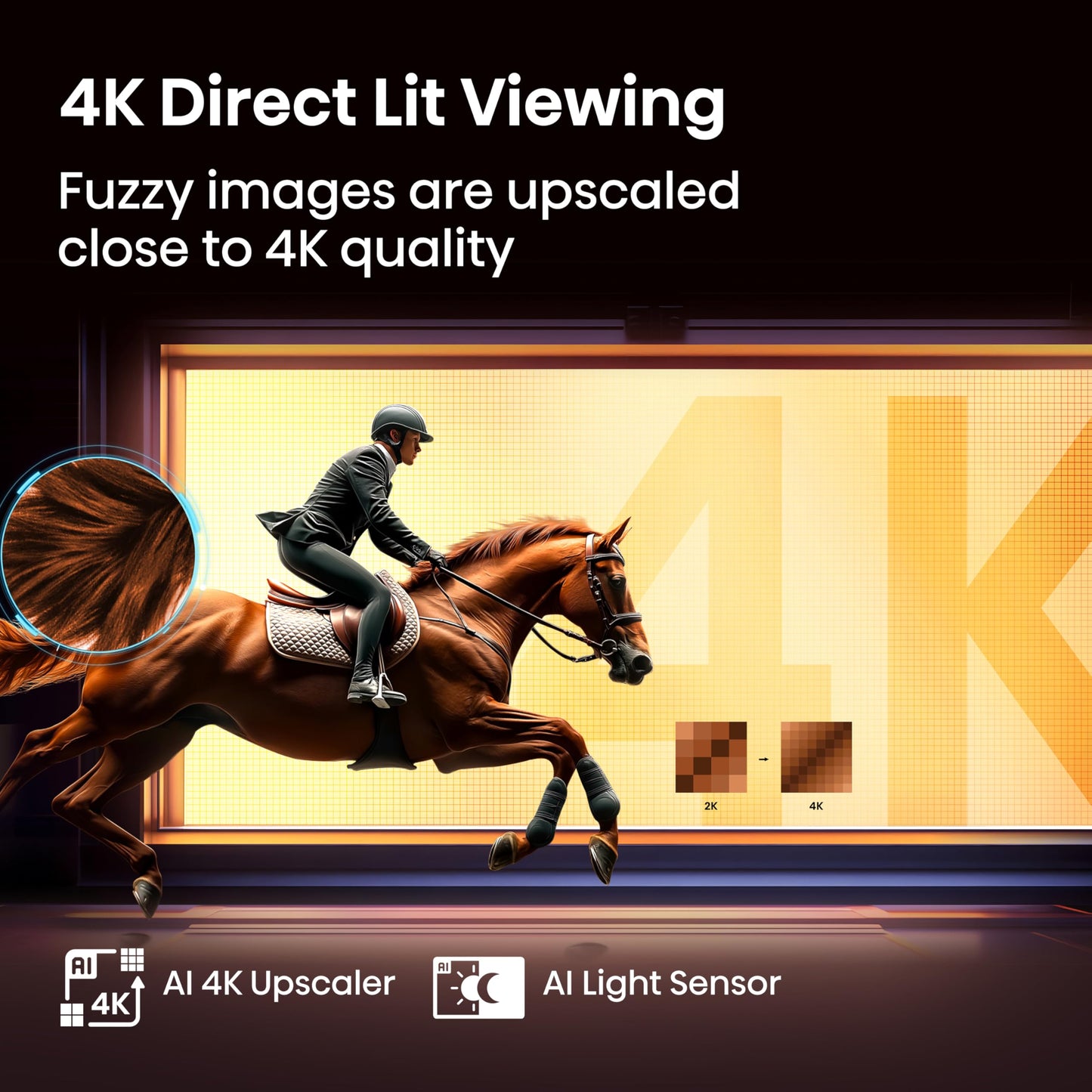 Hisense 43" 43A6QTUK 4K Ultra HD Smart TV AI TV - 4K UHD, Hi-View AI Engine, Precision Colour, AI Smooth Motion, Sports Mode with Freely, Disney +, YouTube, Netflix