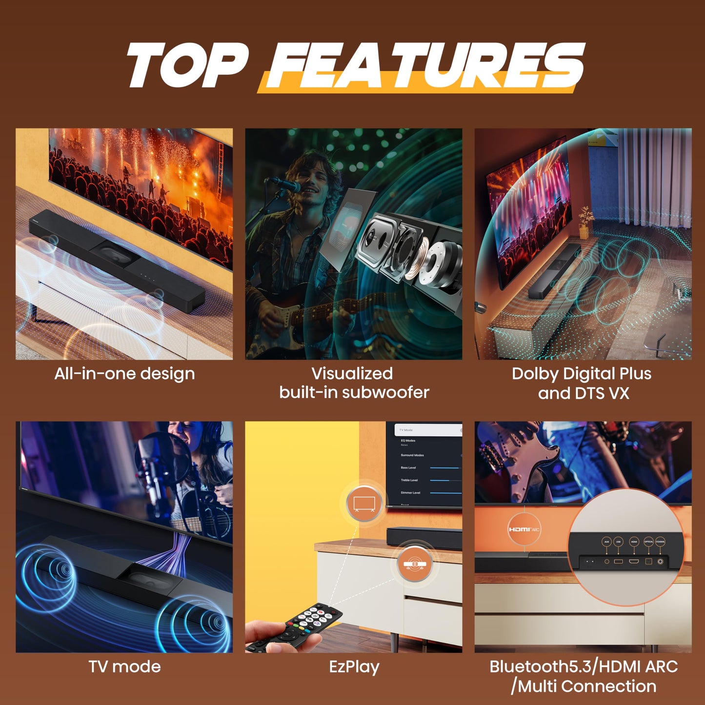 Hisense 43" 43A6QTUK 4K Ultra HD Smart TV AI TV - 4K UHD, Hi-View AI Engine, Precision Colour, AI Smooth Motion, Sports Mode with Freely, Disney +, YouTube, Netflix